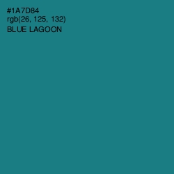 #1A7D84 - Blue Lagoon Color Image