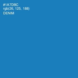 #1A7DBC - Denim Color Image