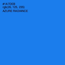 #1A7DEB - Azure Radiance Color Image