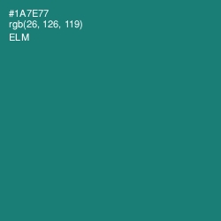 #1A7E77 - Elm Color Image