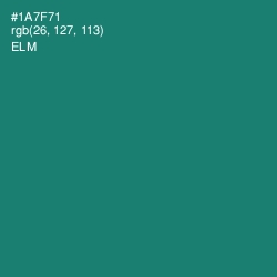 #1A7F71 - Elm Color Image