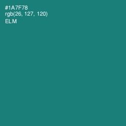 #1A7F78 - Elm Color Image