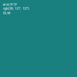 #1A7F7F - Elm Color Image