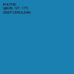 #1A7FB1 - Deep Cerulean Color Image