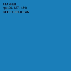 #1A7FB8 - Deep Cerulean Color Image