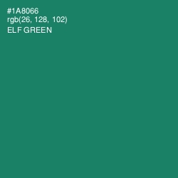 #1A8066 - Elf Green Color Image