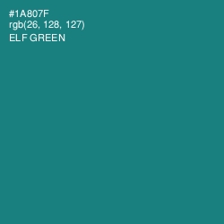 #1A807F - Elf Green Color Image