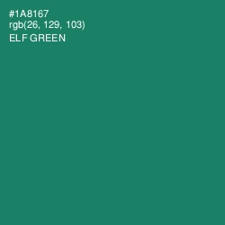 #1A8167 - Elf Green Color Image