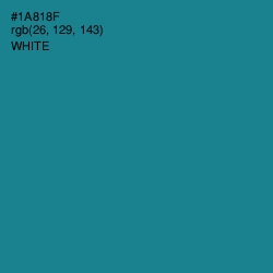 #1A818F - Blue Chill Color Image