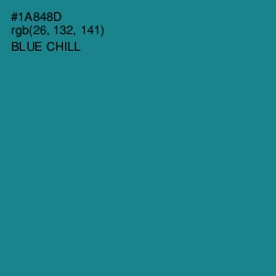 #1A848D - Blue Chill Color Image