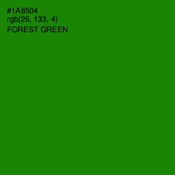 #1A8504 - Forest Green Color Image