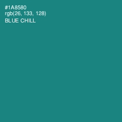 #1A8580 - Blue Chill Color Image