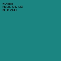 #1A8581 - Blue Chill Color Image