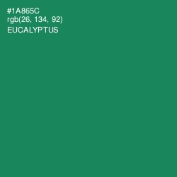#1A865C - Eucalyptus Color Image