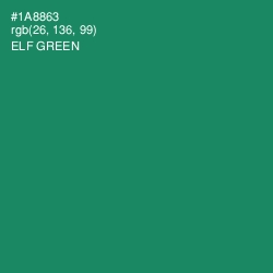 #1A8863 - Elf Green Color Image