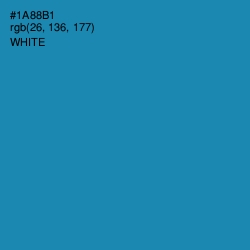 #1A88B1 - Eastern Blue Color Image