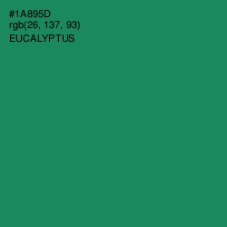 #1A895D - Eucalyptus Color Image