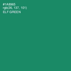 #1A8965 - Elf Green Color Image