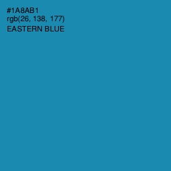 #1A8AB1 - Eastern Blue Color Image