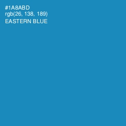 #1A8ABD - Eastern Blue Color Image