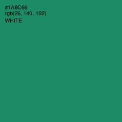 #1A8C66 - Elf Green Color Image