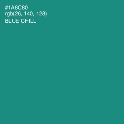 #1A8C80 - Blue Chill Color Image