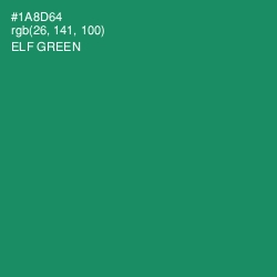 #1A8D64 - Elf Green Color Image