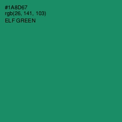 #1A8D67 - Elf Green Color Image