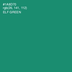 #1A8D70 - Elf Green Color Image