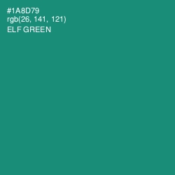 #1A8D79 - Elf Green Color Image