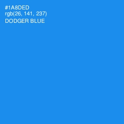 #1A8DED - Dodger Blue Color Image