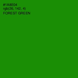 #1A8E04 - Forest Green Color Image