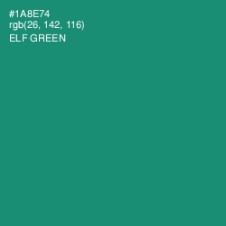 #1A8E74 - Elf Green Color Image