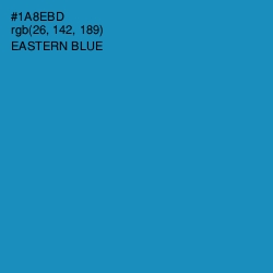 #1A8EBD - Eastern Blue Color Image