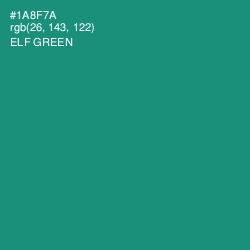 #1A8F7A - Elf Green Color Image
