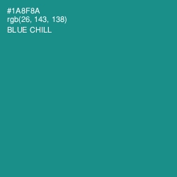 #1A8F8A - Blue Chill Color Image