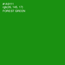 #1A9111 - Forest Green Color Image