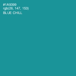 #1A9399 - Blue Chill Color Image