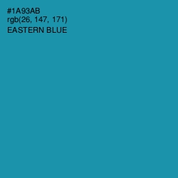 #1A93AB - Eastern Blue Color Image