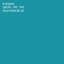 #1A94A4 - Eastern Blue Color Image
