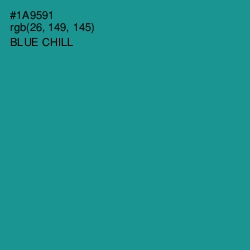 #1A9591 - Blue Chill Color Image