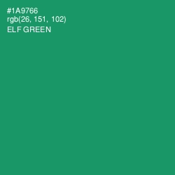 #1A9766 - Elf Green Color Image