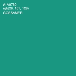 #1A9780 - Gossamer Color Image