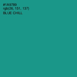 #1A9789 - Blue Chill Color Image