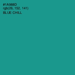 #1A988D - Blue Chill Color Image