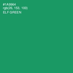 #1A9964 - Elf Green Color Image