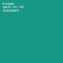 #1A9A86 - Gossamer Color Image