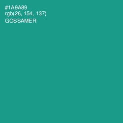 #1A9A89 - Gossamer Color Image