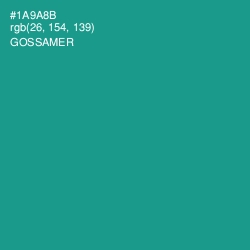 #1A9A8B - Gossamer Color Image