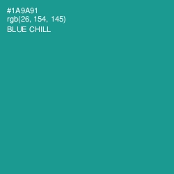 #1A9A91 - Blue Chill Color Image